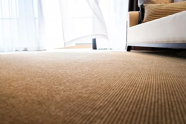 Carpet installation near Atlanta, GA with finishing details