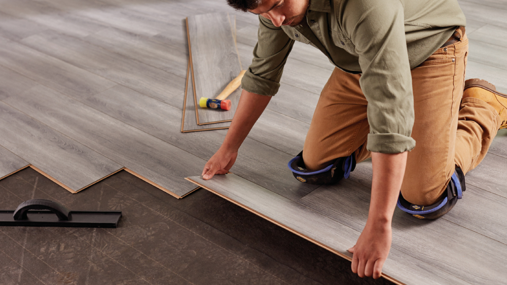 Laminate flooring installation project in Atlanta, GA