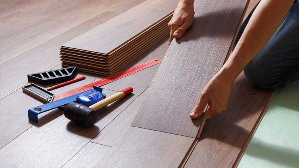 Luxury vinyl plank (LVP) flooring installation project in Atlanta, GA