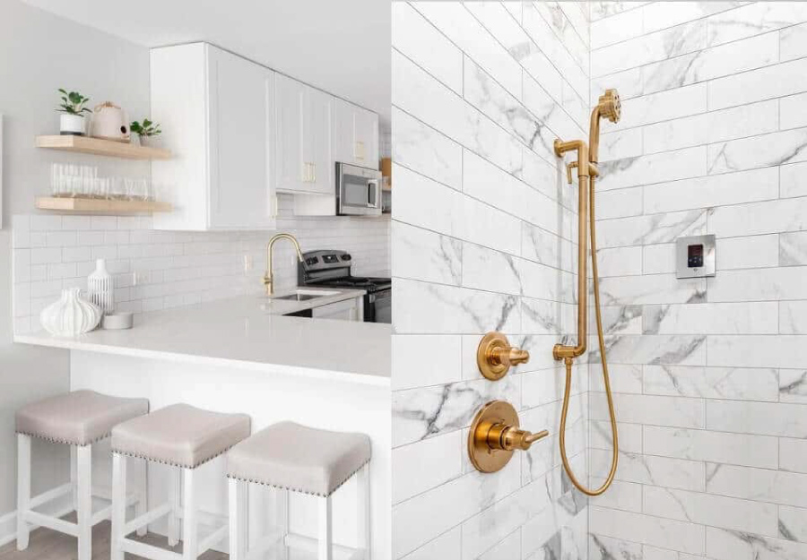 Kitchen flooring installation project in Atlanta, GA