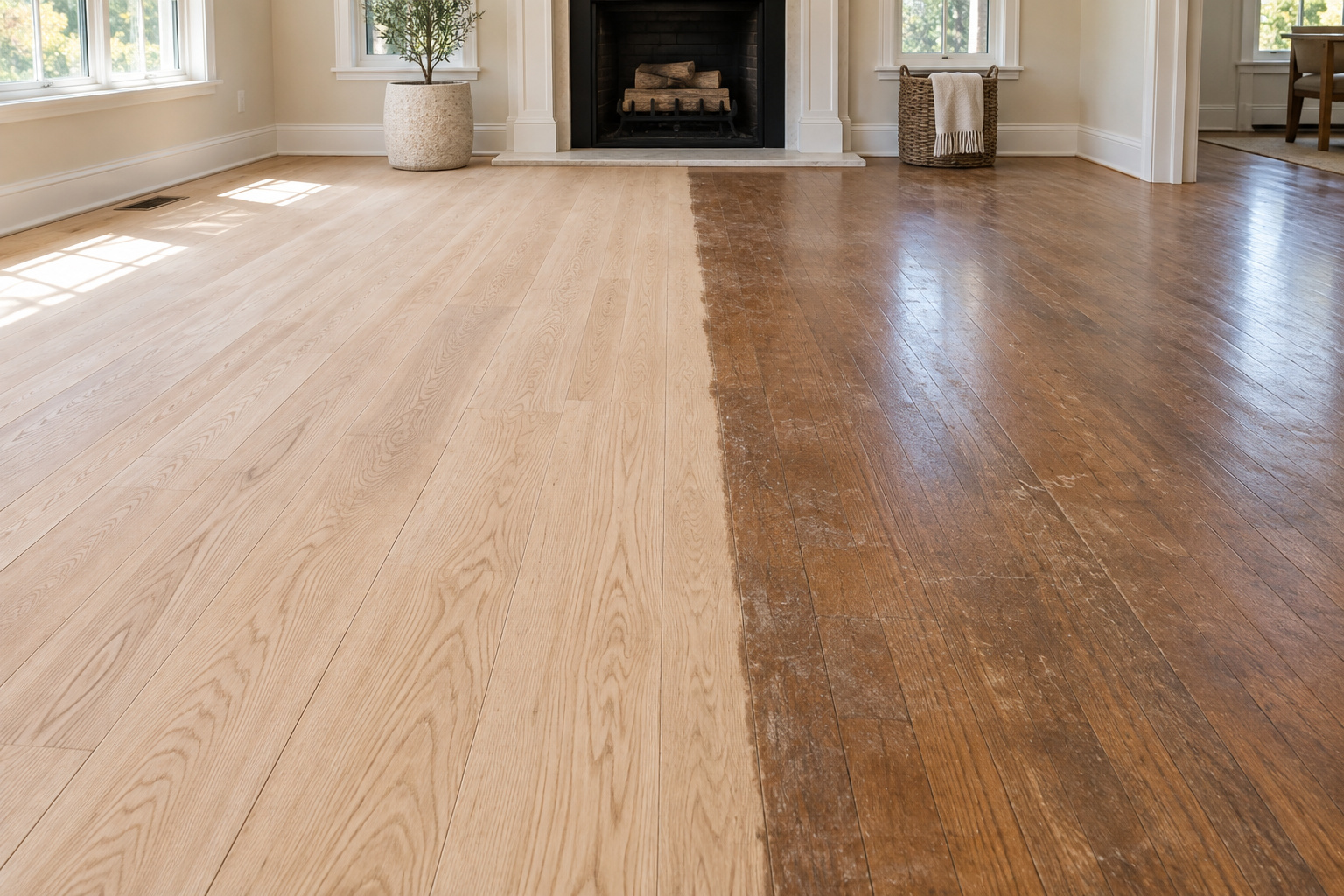 Impeccable Floors - Service - Hardwood Refinish 4 Sanding Removes Wear, Scratches & Uneven Finish