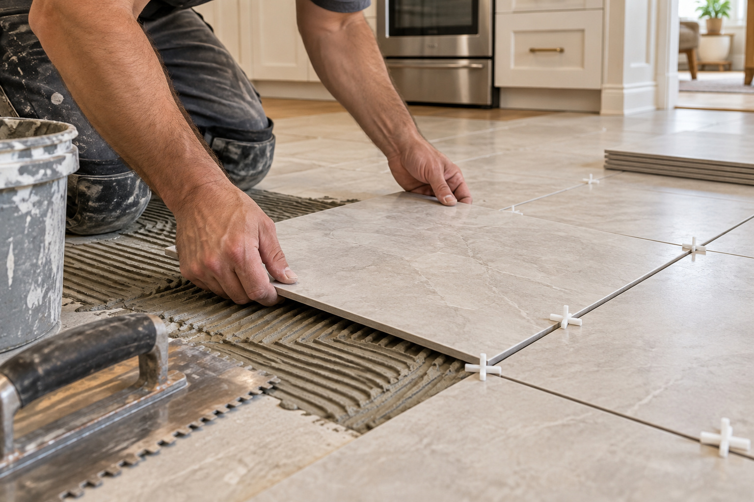 Impeccable Floors - Service - Kitchen and Bathroom 4 Tile or Waterproof LVP for Real-Life Kitchens & Baths